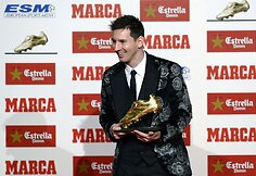 Lionelis Messi atsiėmė &bdquo;Auksinį batelį&ldquo;