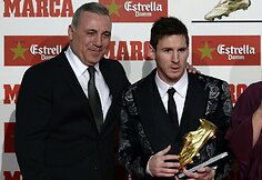 Lionelis Messi su Hristo Stoikovu