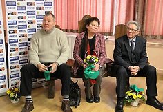 I&scaron; kairės: Modestas Paulauskas, Angelė Rup&scaron;ienė ir Vladas Garastas