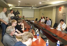 Rankininkų spaudos konferencija