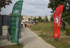 Vilniaus Pilaitės gimnazijos dengto futbolo maniežo atidarymas