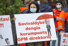 Prie Vilniaus miesto savivaldybės vyko Greitosios medicinos pagalbos stoties profesinės sąjungos piketas
