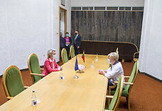 Ingridos &Scaron;imonytės ir Ursula von der Leyen susitikimas