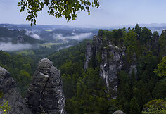 Bastei parkas. Vokietija.