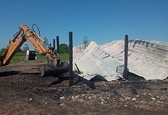 Arklių slėnyje įvykęs gaisras atėmė iš arklių namus