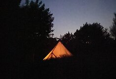 Guoda Bardauskaitė gyvena palapinėje