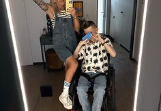 Evelina su sūnumi Kristupu