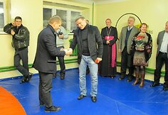 &Scaron;iauliuose atidaryta olimpinio medalininko Aleksandro Kazakevičiaus vardo imtynių salė 