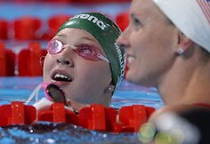 Rūta Meilutytė Barselonoje 100 metrų krūtine pasiekė naują Europos rekordą