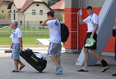 Lietuvos krep&scaron;inio rinktinė  &ndash; po treniruotės