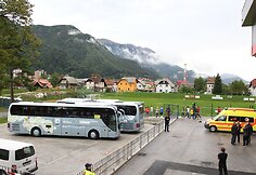 Lietuvos krep&scaron;inio rinktinė atvyko į &bdquo;Podmežakla&ldquo; areną žaisti Europos čempionato mačo su bosniai