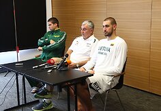 Lieuvos krep&scaron;inio rinktinės spaudos konferencija