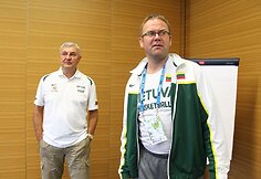 Lietuvos krep&scaron;inio rinktinės spaudos konferencija