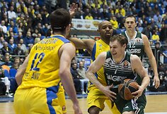 „Maccabi“ ir „Žalgirio“ rungtynių akimirkos – Martynas Pocius