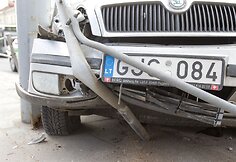 Avarija Vilniuje, netoli Žaliojo tilto
