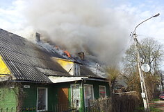 Gaisras Vilniuje, netoli prekybos centro „Panorama“