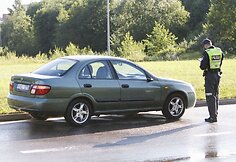 Motorolerio ir automobilio avarija Vilniuje