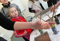 Margučiai tapyti ant vandens