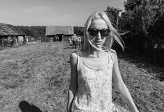 Filmo &bdquo;Koklektyviai sodai&ldquo; filmavimo akimirka