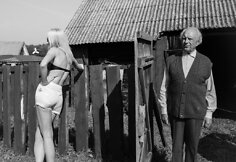 Filmo &bdquo;Koklektyviai sodai&ldquo; filmavimo akimirka
