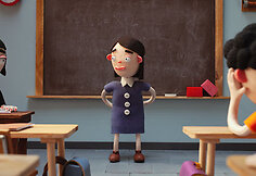 Kadras i&scaron; filmo &bdquo;Matilda ir atsarginė galva&ldquo;