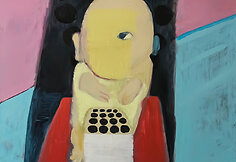Raimondas Gailiūnas, &bdquo;Kalėdos praėjo, fejerverkai i&scaron;&scaron;audyti&ldquo;, 2016, drobė, aliejus
