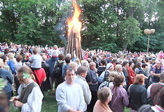 Rasos &scaron;ventė Verkių parke birželio 20 d. 
