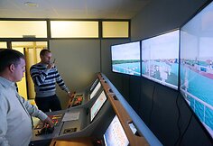 Virtualios SGD terminalui skirtos laivo "Independence" įvedimo į Klaipėdos uostą pratybos