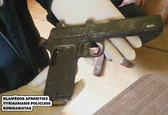 Skaudalių kaimo gyventojo namuose rasti ginklai