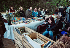Gatvės muzikos diena 2015 / &bdquo;Downtown forest hostel & camping&ldquo; terasa / R.&Scaron;e&scaron;kaičio nuotr.