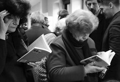 Susitikimas su autoriais Samu Yossmanu ir Shmueliu Tatzu / K. E. Krik&scaron;čiūnaitės nuotr.