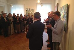 Žemutinio Naugardo valstybiniame muziejuje eksponuojami Mariaus Kavolio darbai / Menininko archyvo nuotr.
