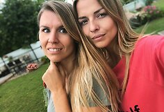 Vaida Skaisgirė su seserimi Egle