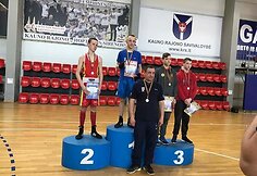 Tel&scaron;ių bokso mokyklos veiklos akimirka