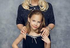 Diana Dargienė su dukra Une
