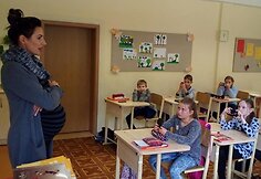 Katažina Zvonkuvienė Lazdynų vidurinėje mokykloje
