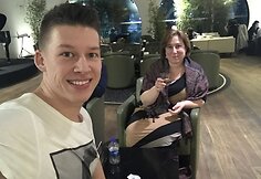 Rimvydas Širvinskas su mama Violeta