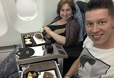 Rimvydas Širvinskas su mama Violeta