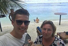 Rimvydas Širvinskas su mama Violeta