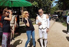 Reperis Psy Kambodžoje susitiko su lietuviais 