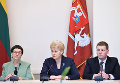 Dalia Grybauskaitė su Lietuvos jaunimo organizacijų atstovais