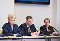 Dalia Grybauskaitė su Lietuvos jaunimo organizacijų atstovais