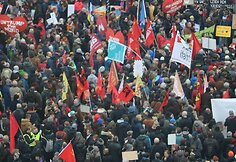 Kairiųjų radikalų protestas Miunchene