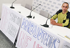 Spaudos konferencija apie sumu&scaron;tą viliko vairuotoją