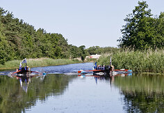 „Vikingų“ laivų lenktynės Šventojoje