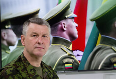 Lietuvos kariuomenės vadas generolas majoras Valdemaras Rup&scaron;ys