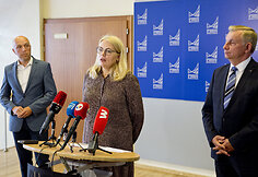Spaudos konferencija dėl po liūties sutrikusių Registrų centro tvarkomų registrų ir informacinių sistemų veiklos