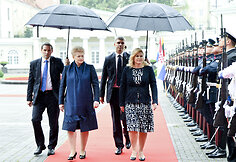 Lietuvos ir Kroatijos prezidenčių Dalios Grybauskaitės ir Kolindos Grabar-Kitarovič susitikimas