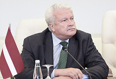 Žemės ūkio ministrės V.Baltraitienės ir Latvijos žemės ūkio ministro J.Duklavs spaudos konferencija