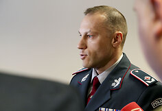 Policijos generalinis komisaras Linas Pernavas kalba apie planuotą pasikėsinimą į pareigūną ir prokurorą